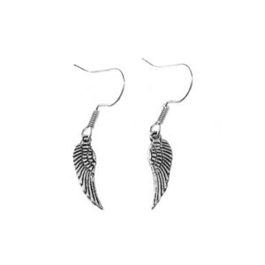 Silver Wings Earrings Angel Bird Charm NWT New Gift Pierced